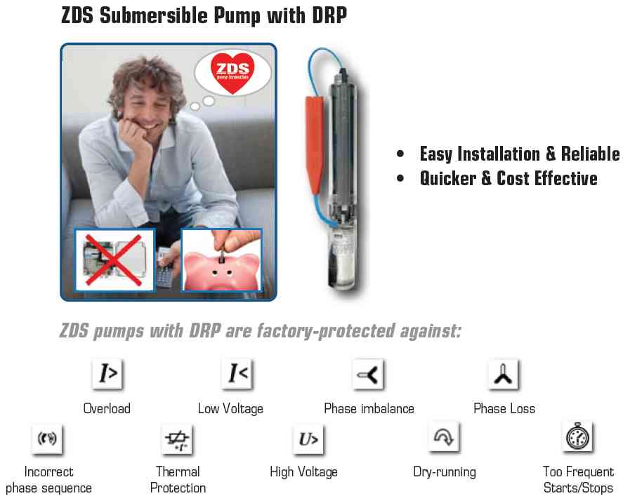 ZDS Submersible pump with DRP